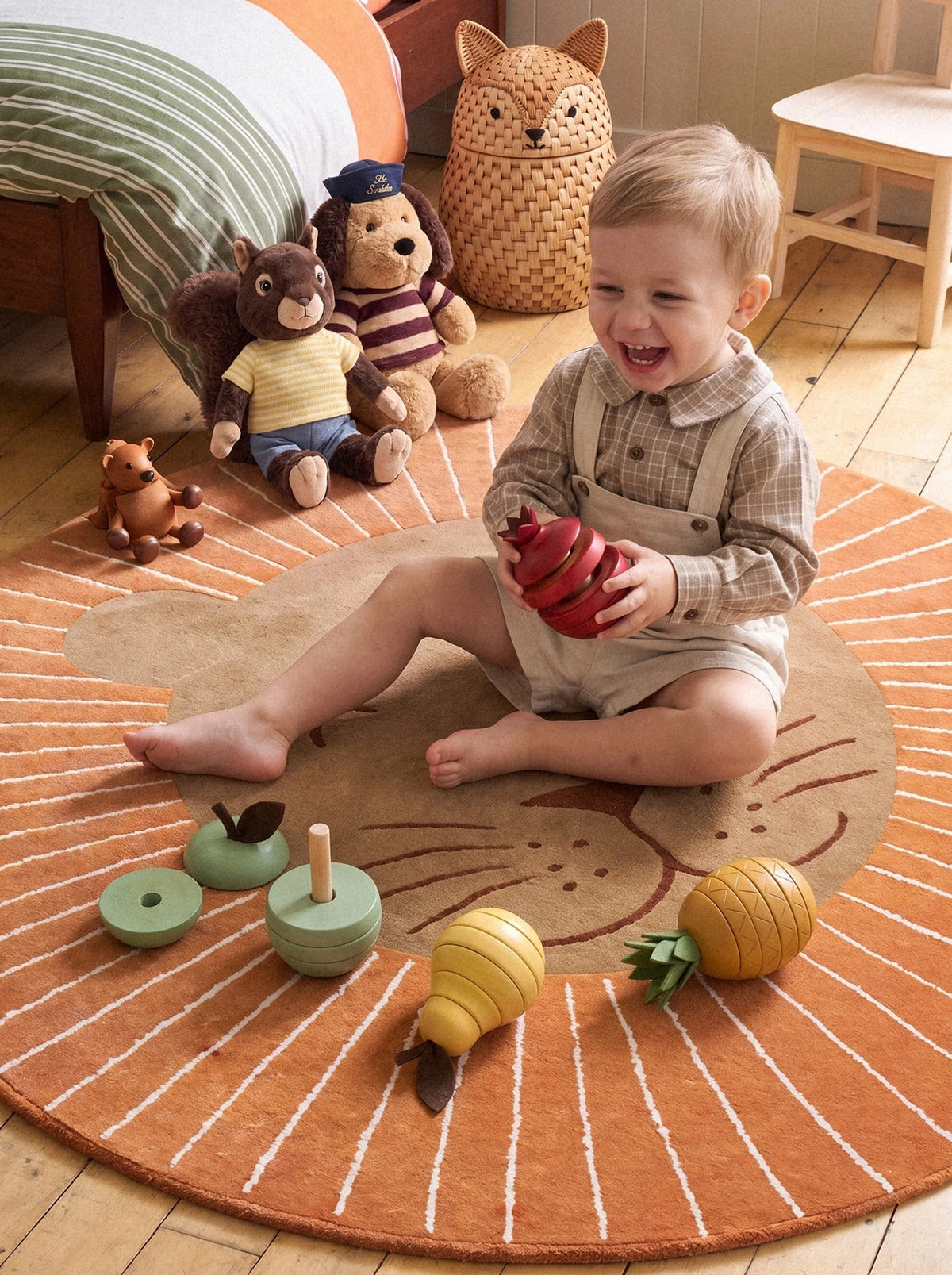 Wooden Fruit Stacking Set