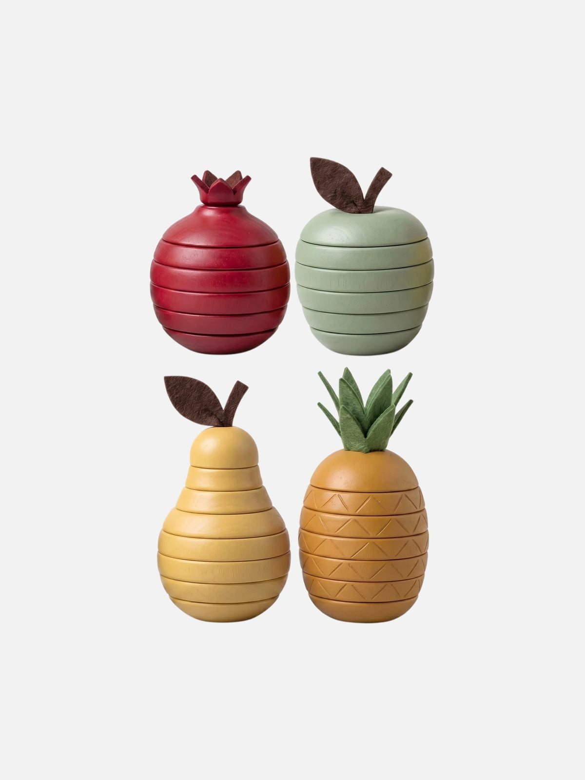 Wooden Fruit Stacking Set