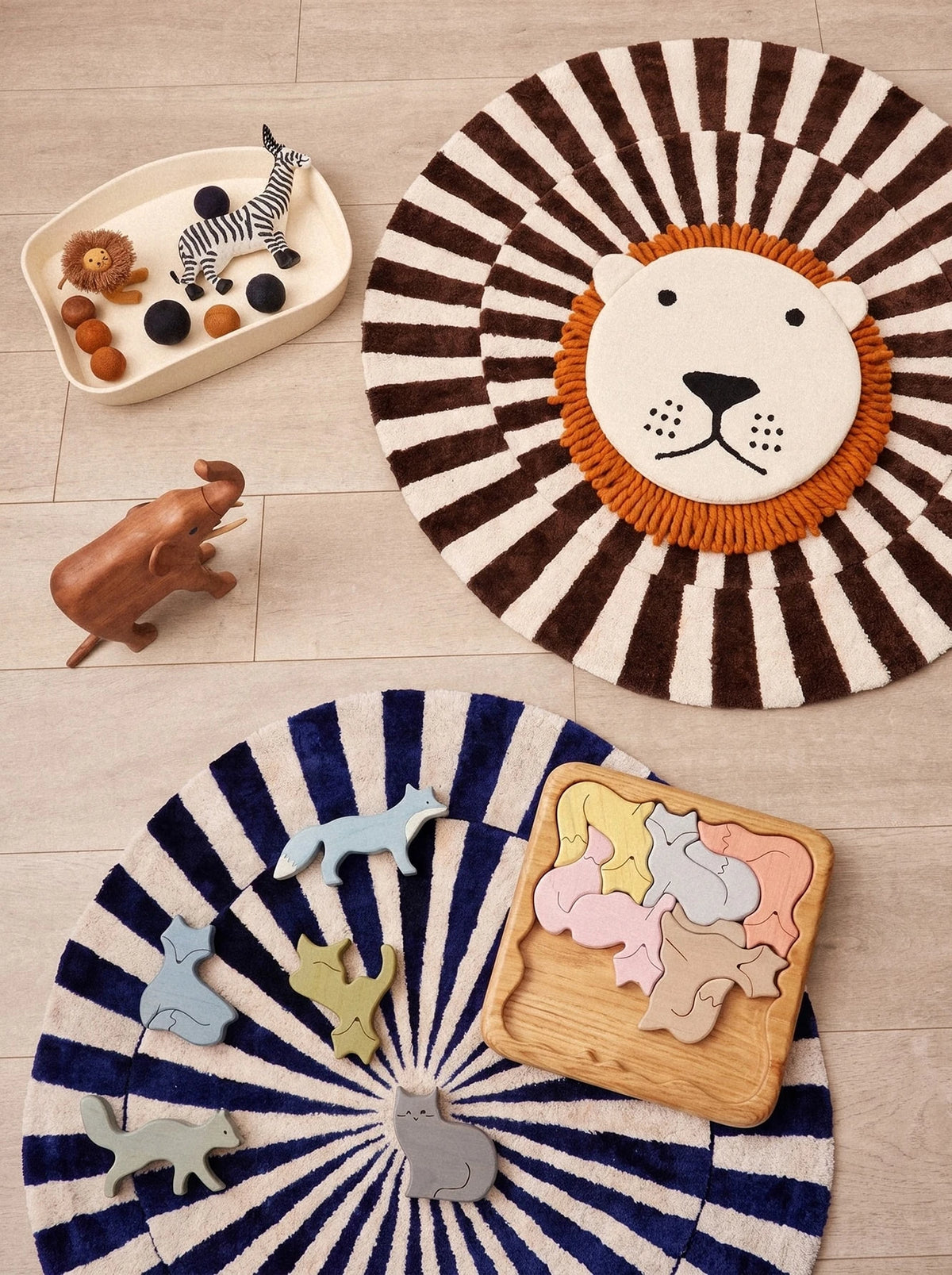 Puzzle con animali del bosco